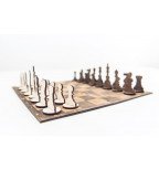 Šachmatai šaškės - stalo žaidimas 2 In 1