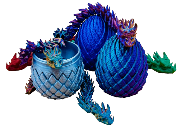 „Žvynų Sargai“ – drakoniuko ir gyvatėlės rinkinys (FLEXY 3D)
