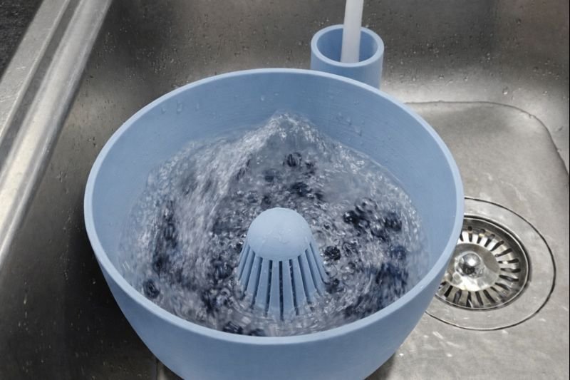 „HydroSūkurys“ – vaisių ir daržovių plovimo dubuo (vortex)