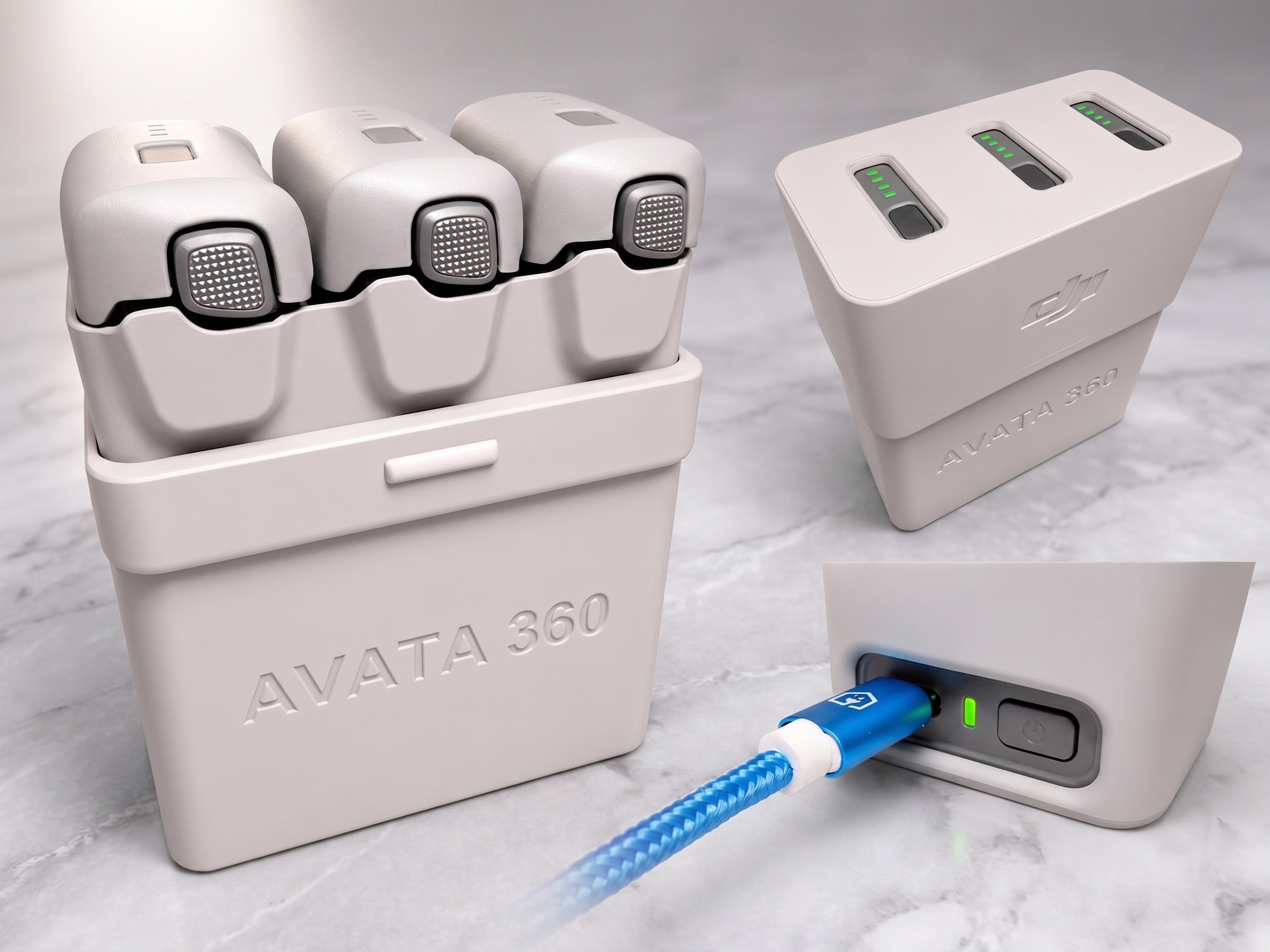 DJI Avata 360 baterijų laikiklis