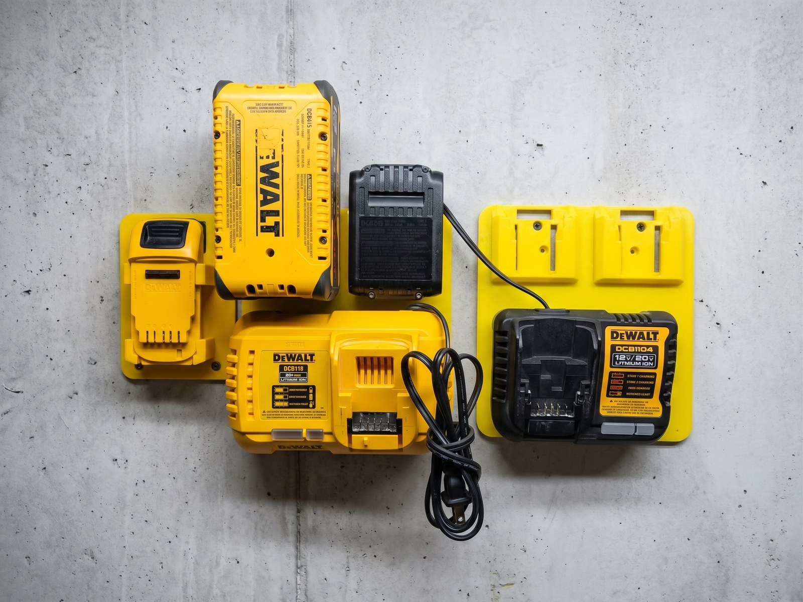Dewalt baterijų įkrovimo stotelė