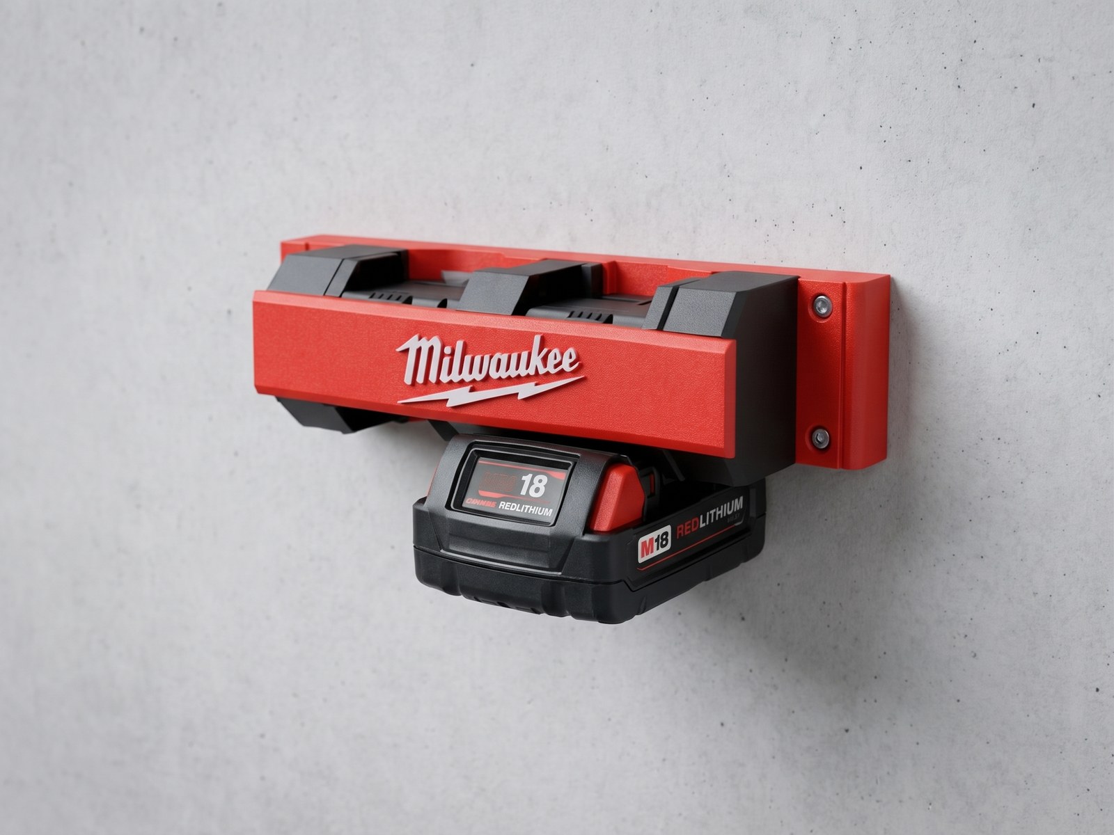 Milwaukee M18 4-slot baterijų laikiklis