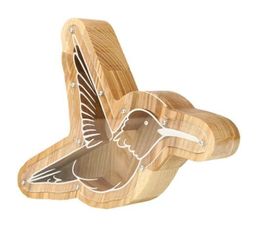 Medinė taupyklė „Kolibris“