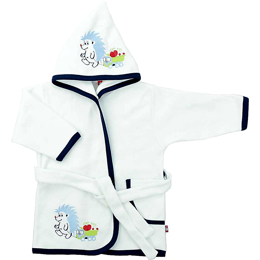 Baltos spalvos chalatas „Ežiukas“