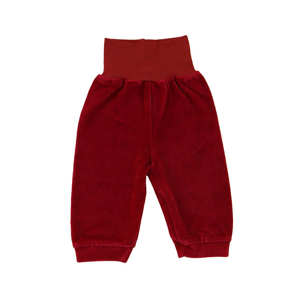 Bordo spalvos veliūro kelnės